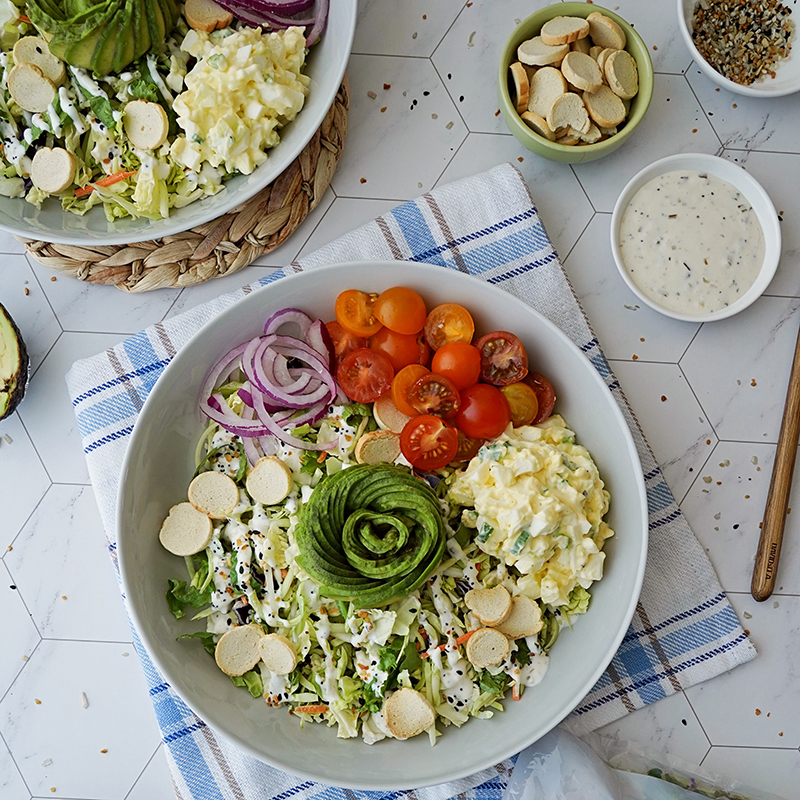 The EGG-stra Everything Salad Bowl