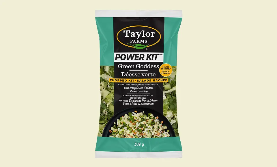 Taylor Farms Bilingual Green Goddess PowerKit Front